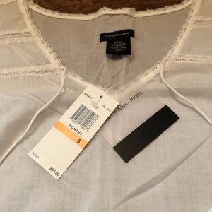 NEW!Calvin Klein Jeans, Cap Sleeve Top, Sz S